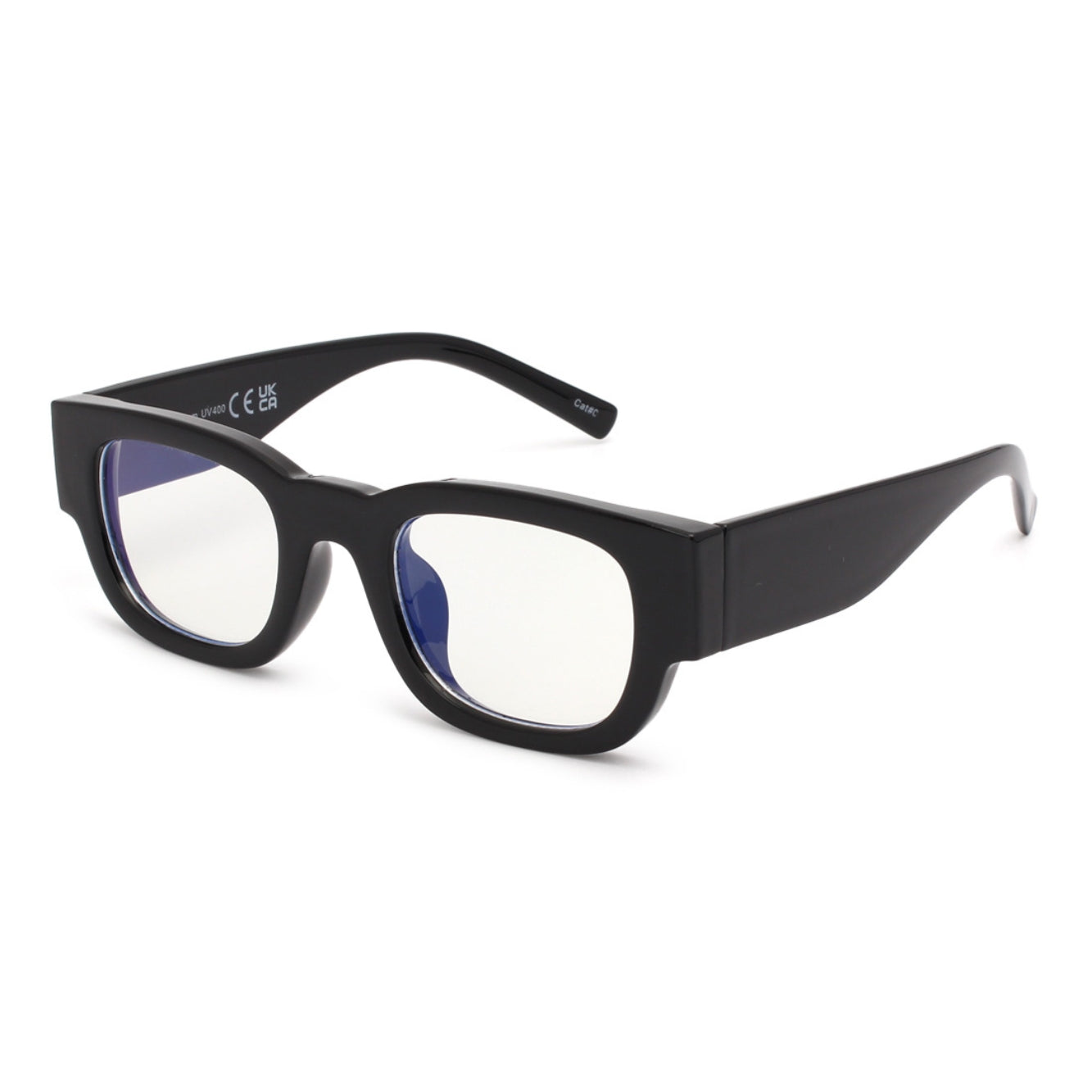A sleek square blue light frame