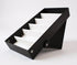 Black sunglasses organizer with white compartments 