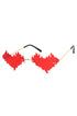 Summer Festival Sunglasses – Heart Polycarbonate & Copper Frames
