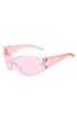 CYBER STAR Sunglasses – Trendy Shield Frames with Star Accent