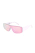 Oversized DANICA shield sunglasses with a sleek polycarbonate frame, offering full UV protection — perfect for bold, futuristic, and festival-ready looks.
