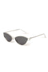 Make a statement in ELARA Cat Eye Sunglasses. Featuring a metallic copper frame, full UV protection, and a sleek cat-eye design for a bold, elevated look that turns heads.
