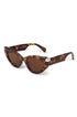 Fashionable cat eye sunglasses with protective lenses