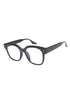 A square frame with subtle silver details on the front for a polished touch. 