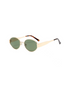 Sunglasses with gold frame and green lenses