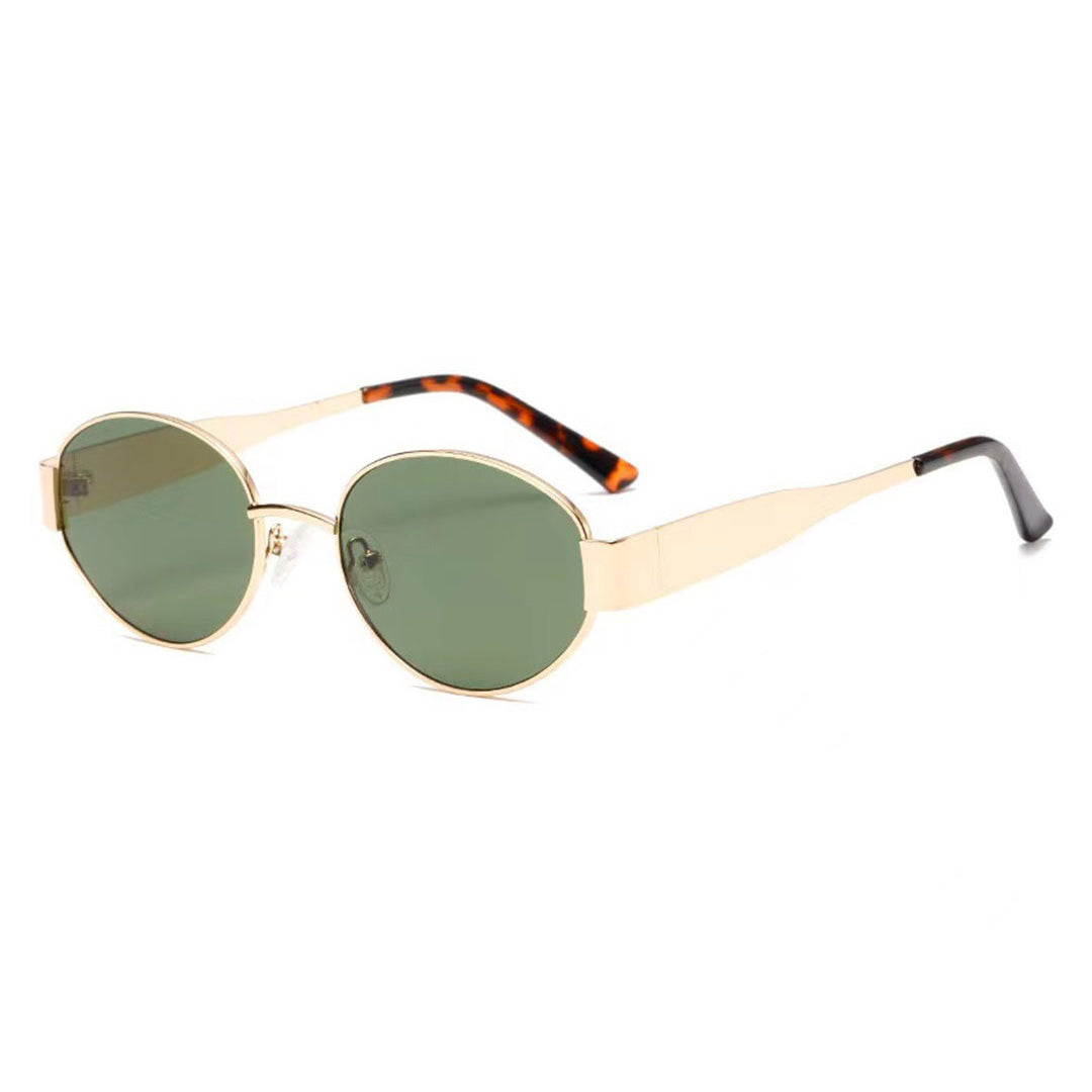 PLACES TO BE Round Sunglasses with polycarbonate and copper frame, UV protection