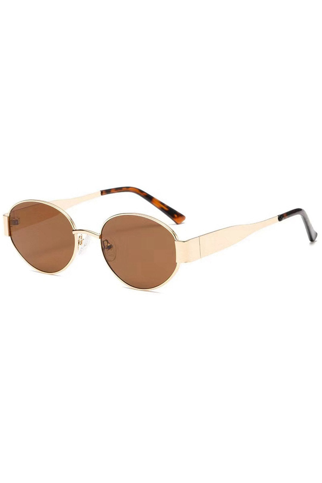 PLACES TO BE Sunglasses, stylish round frame with polycarbonate and copper, full UV protection
