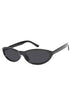 Black sunglasses with black lenses